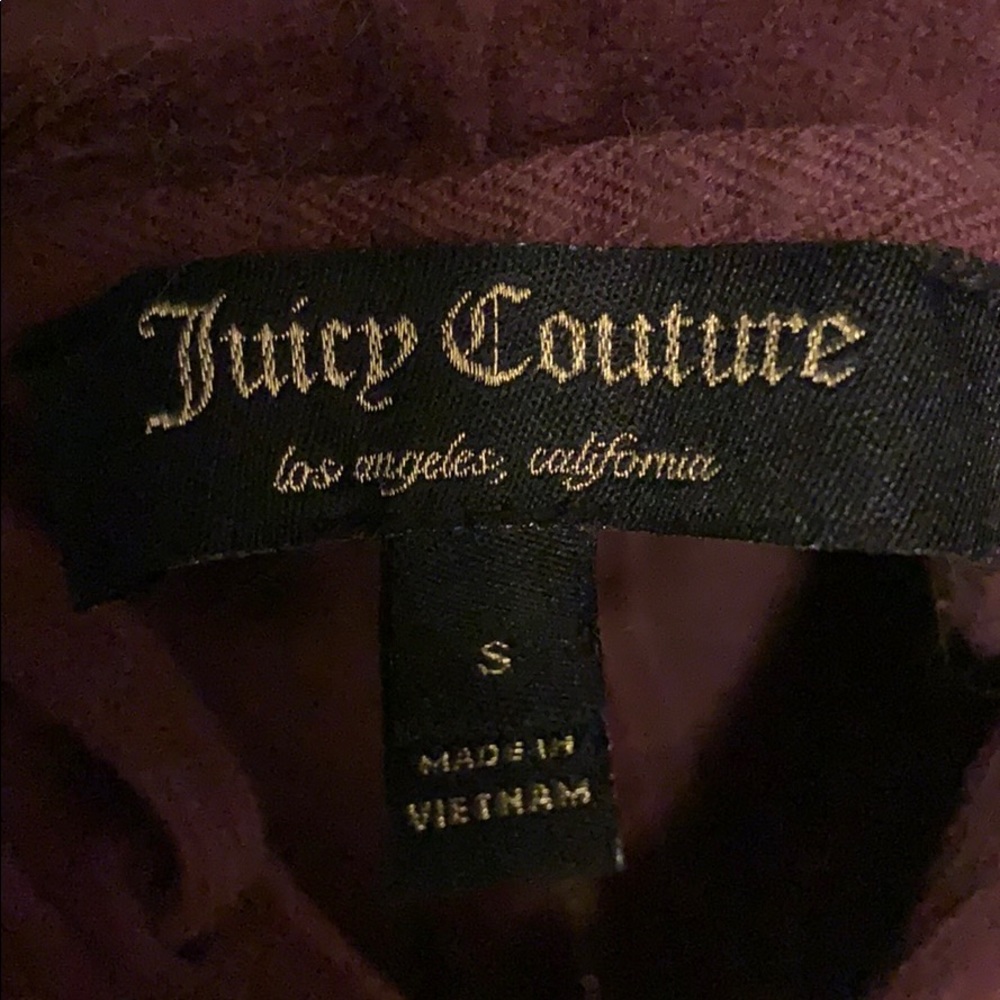 Juicy couture velour zip up